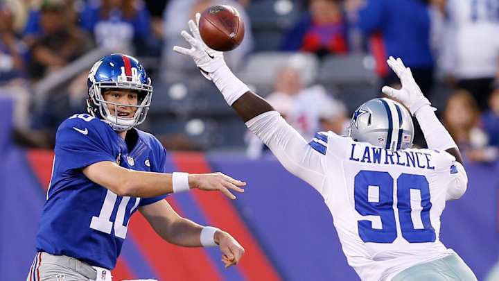 Giants take advantage of Cowboys' mistakes, win 27-20