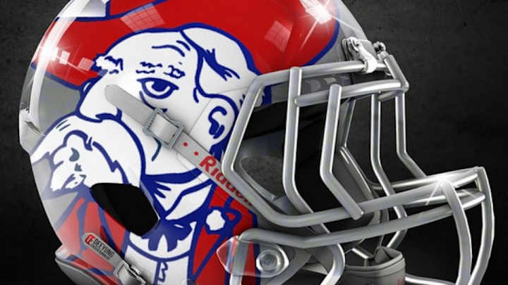 Graphic designer makes alternate helmets for college football teams