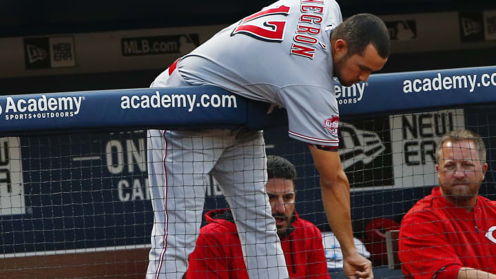 Leake pitches, hits Reds past struggling Braves