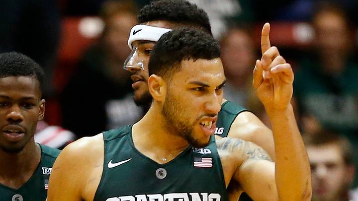 No. 1 Michigan State beats Northeastern 78-58