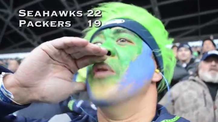 Seahawks fan captures NFC championship drama with video selfie