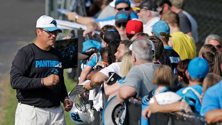 Panthers' Rivera returns to work with message for players