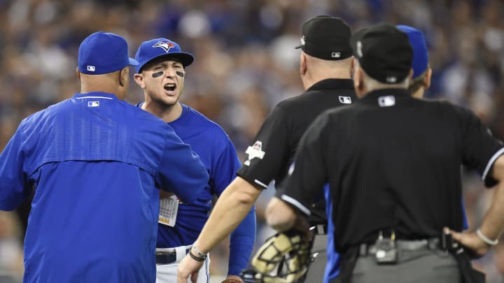 Blue Jays SS Troy Tulowitzki ejected from ALCS Game 3 for dissent Blue Jays SS Troy Tulowitzki ejected from ALCS Game 3 for dissent