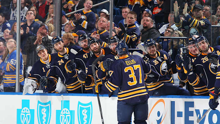 League-worst Sabres celebrate win with "Started From The Bottom"