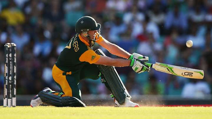South Africa's AB de Villiers hits fastest ODI 150 in World Cup win