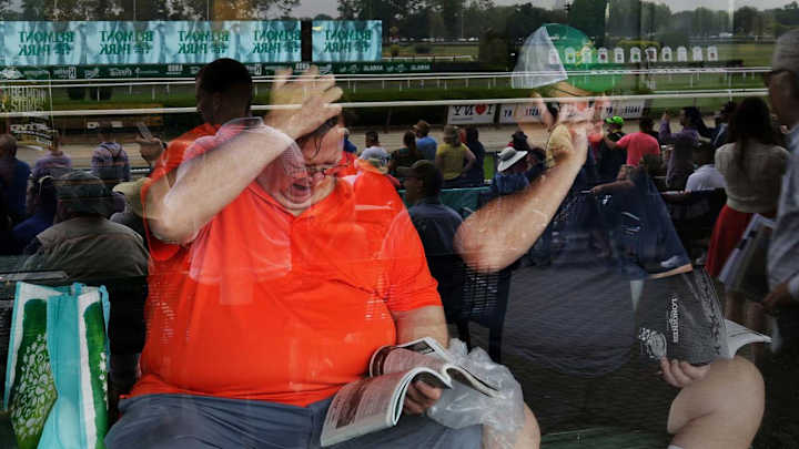 Mark Peterson at the Belmont
