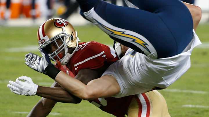 Ellington has 70-yard touchdown catch, 49ers beat Chargers
