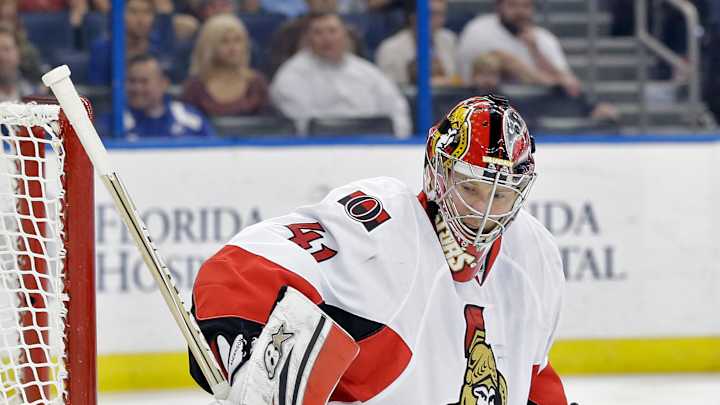 Hoffman's 3 points lead Senators to 5-3 win over Kings