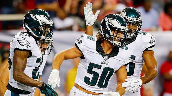 Watch: Eagles LB Kiko Alonso makes one-handed interception vs. Falcons