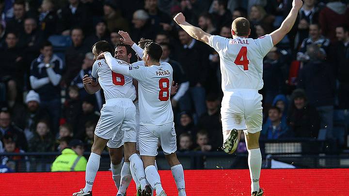 Gibraltar scores first competitive goal in international play Gibraltar scores first competitive goal in international play