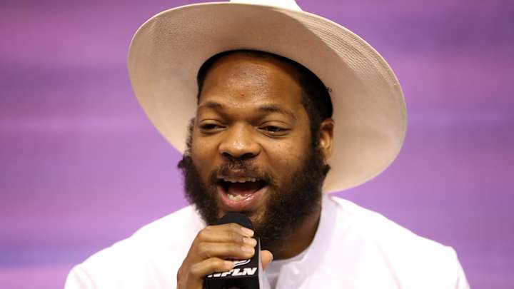 Michael Bennett was the star of Super Bowl Media Day Michael Bennett was the star of Super Bowl Media Day