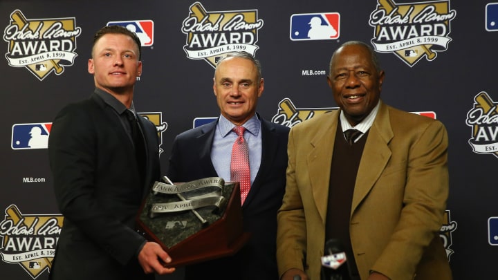 Bryce Harper, Josh Donaldson win NL, AL Hank Aaron Awards