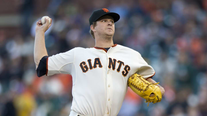 Giants place Matt Cain on 15-day DL with strained flexor tendon