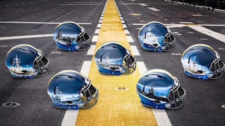 Navy Unveils Unreal Hand-Painted Helmets For Army Game Navy Unveils Unreal Hand-Painted Helmets For Army Game