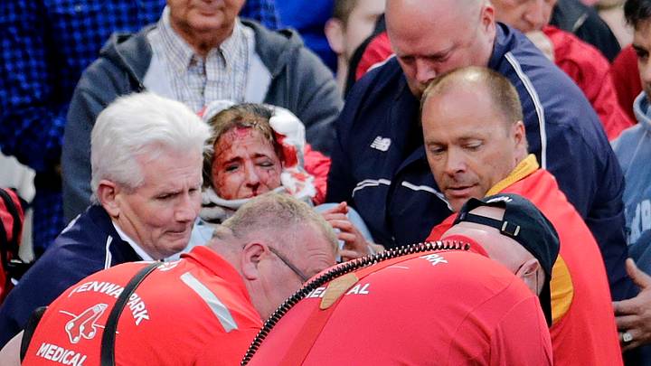 Police: Life-threatening injury to fan hit by bat at Fenway Police: Life-threatening injury to fan hit by bat at Fenway