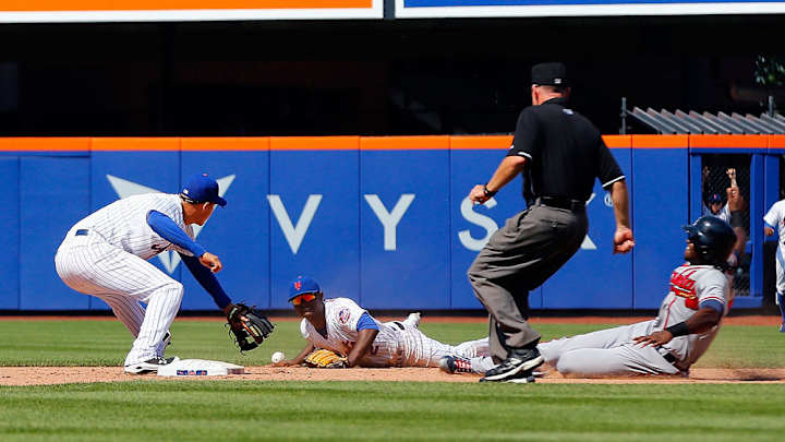 Watch: Mets’ Dilson Herrera dives, flips ball to second for out