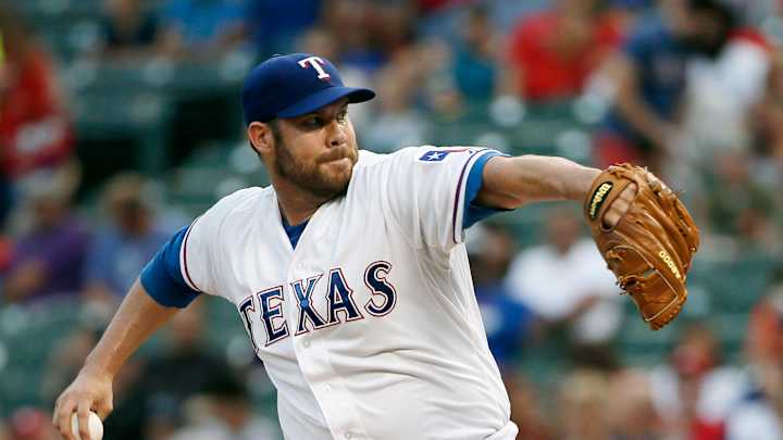 Rangers' Lewis perfect through 6 against Athletics