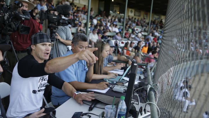 'St-riike!' Ex-OF Eric Byrnes calls computer balls, strikes