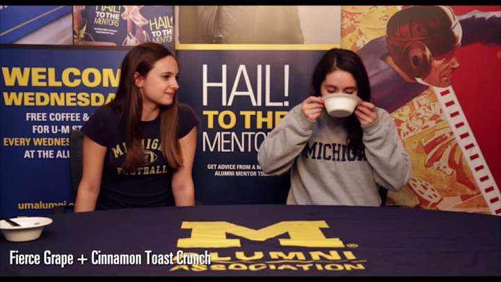 Students mix Gatorade, cereal in 'Harbaugh Breakfast Challenge'