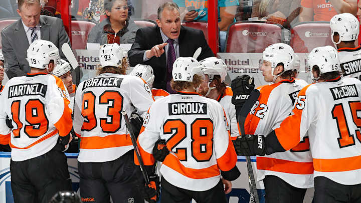 Claude Giroux thinks his coach could beat up Dustin Byfuglien