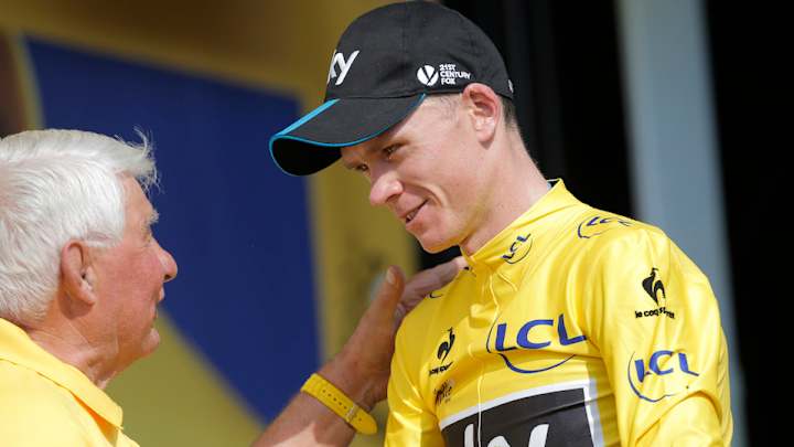 Tour de France leader Chris Froome says he was pelted with urine cup