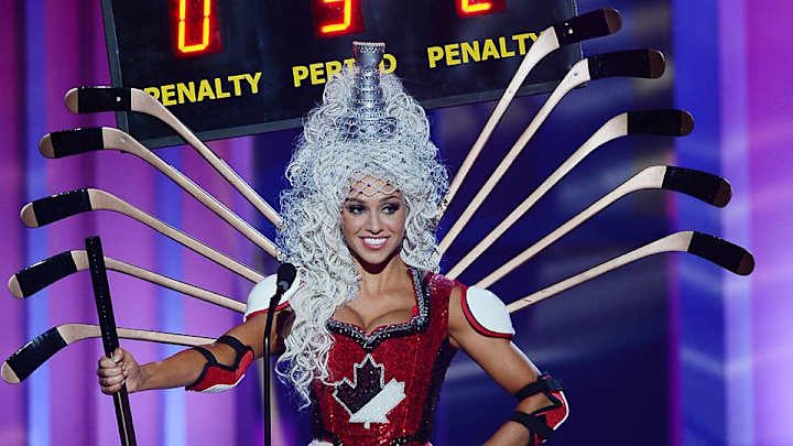 Miss Canada hockey tribute costume horrifies universe at pageant