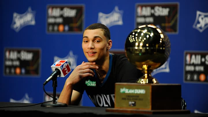 Of course Zach LaVine can throw down alley-oops with a football