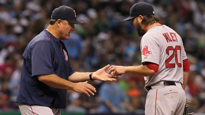 Red Sox manager John Farrell calls Wade Miley tantrum 'unacceptable'