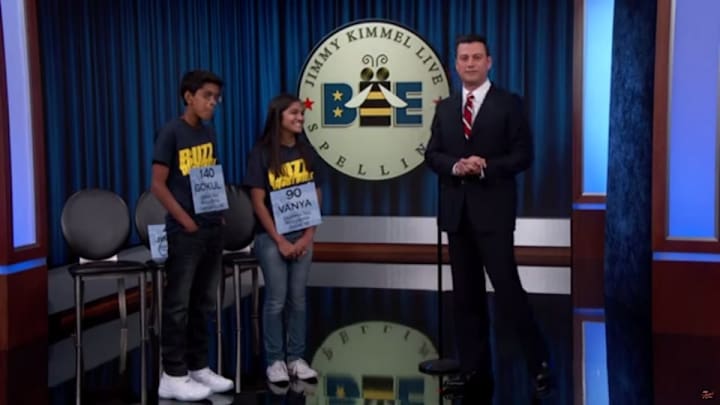 Spelling Bee champs compete against Jimmy Kimmel