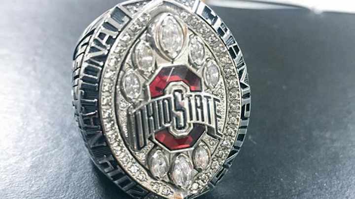 Check out Ohio State's national championship rings
