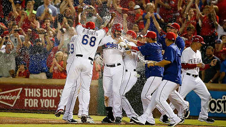 Rangers walk off Astros to take sole possession of first place in AL West
