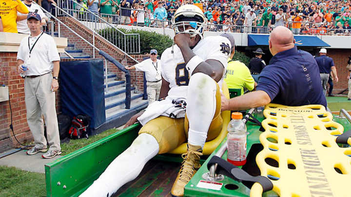 Malik Zaire's fractured ankle leaves Notre Dame with no margin for error