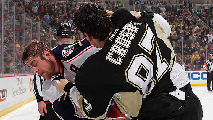 Watch: Penguins' Sidney Crosby fights Jackets' Brandon Dubinsky Watch: Penguins' Sidney Crosby fights Jackets' Brandon Dubinsky