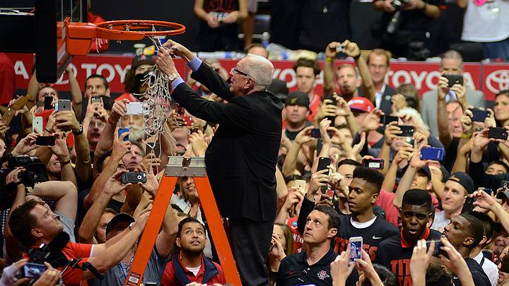It's now Steve Fisher Court at San Diego State