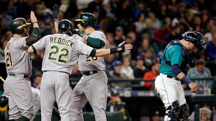 Valencia's 2-run HR lifts Athletics over Mariners 4-2