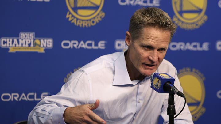Warriors coach Steve Kerr has no timetable for return