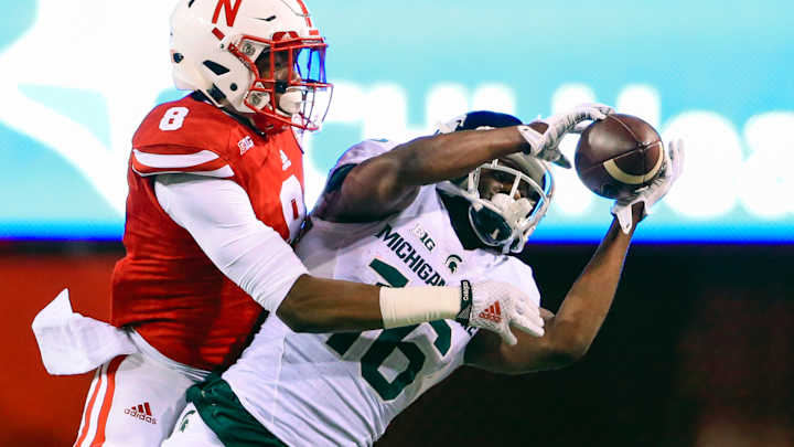No. 6 Michigan State falls 39-38 to Nebraska in last seconds