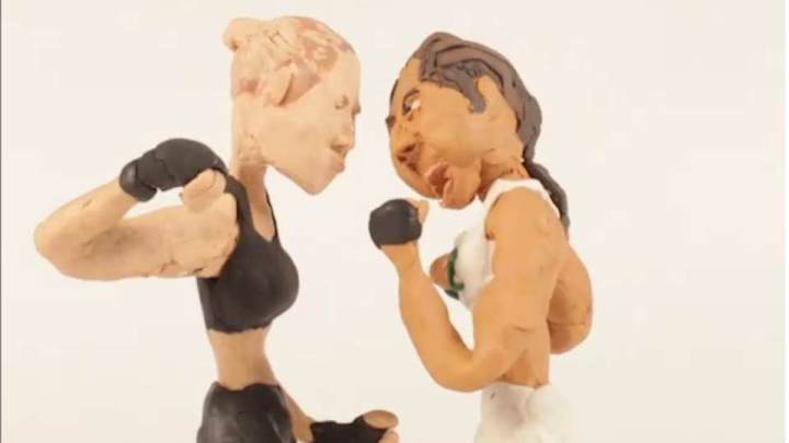 Watch Ronda Rousey knock out Bethe Correia in claymation Watch Ronda Rousey knock out Bethe Correia in claymation
