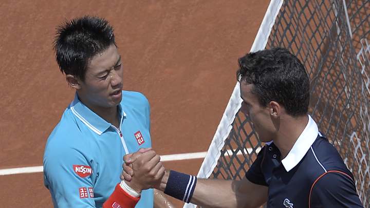 Nishikori beats Bautista Agut in 3 sets at Barcelona Open