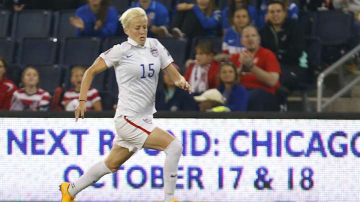 U.S. midfielder Megan Rapinoe out several weeks with knee strain