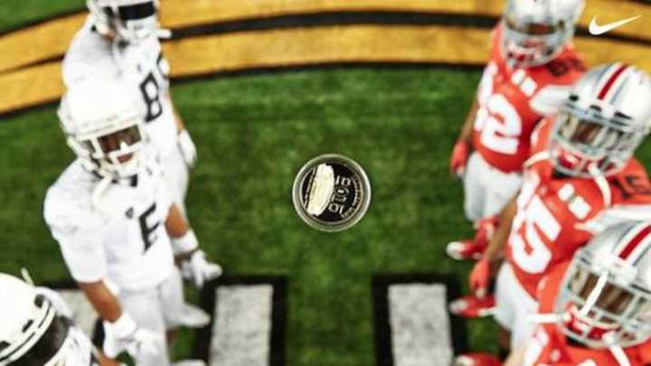 Nike's viral coin flip photo isn't from the title game coin toss