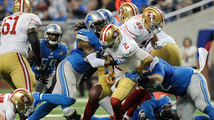 Stafford leads surging Lions past slumping 49ers 32-17 Stafford leads surging Lions past slumping 49ers 32-17