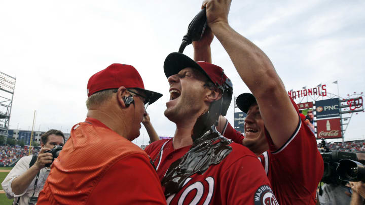 Nationals' Max Scherzer celebrates his no-hitter