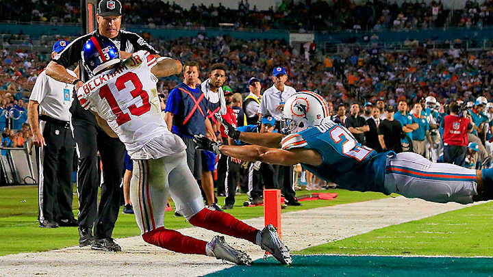 Manning, Beckham Jr. put on a show, lead Giants to key win over Dolphins