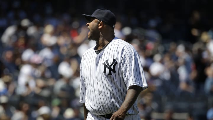 Sabathia sharp before ejection, Yankees sweep Angels
