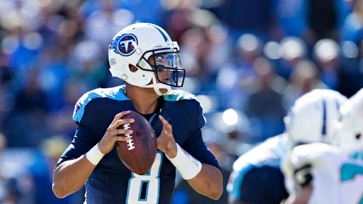 Titans QB Marcus Mariota (MCL sprain) returns to practice