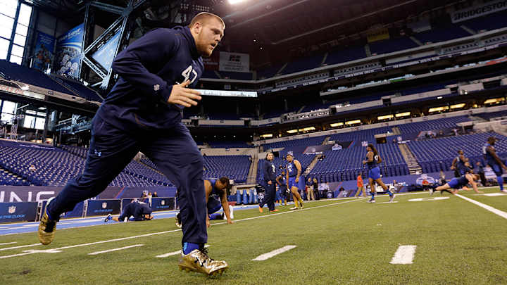 OL Brandon Scherff hurts hamstring at NFL combine