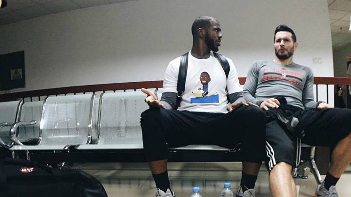 Chris Paul has his own Chris Paul banana boat t-shirt