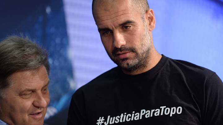 Pep Guardiola charged for T-shirt supporting dead Argentine journalist