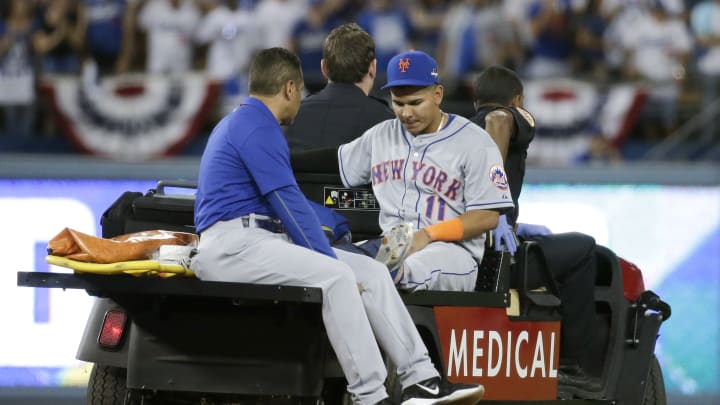Mets' Tejada injured by Utley slide in Game 2 of NLDS Mets' Tejada injured by Utley slide in Game 2 of NLDS